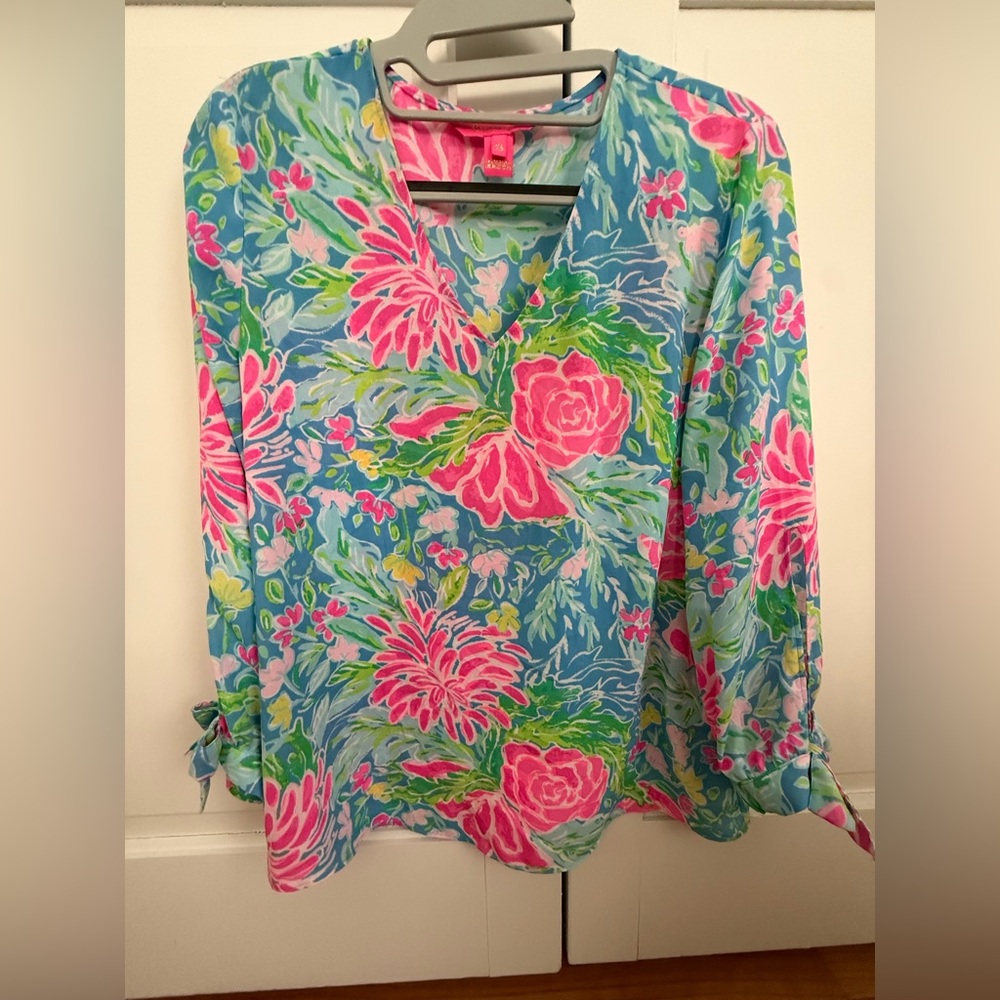 Lilly Pulitzer Easter “Bunny Business” XS Blouse